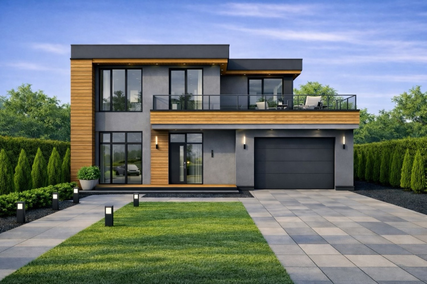 Type A 120 m² Scandinavian home in summer